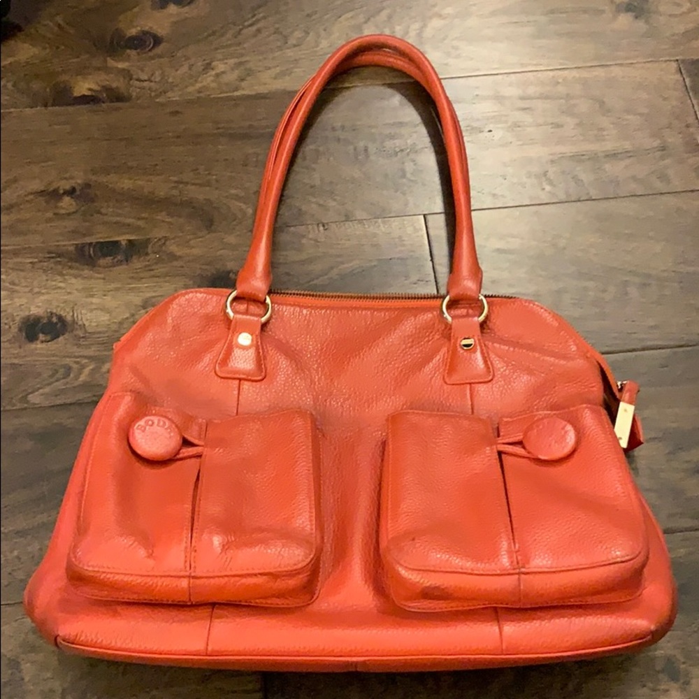 Bodhi Handbag - Orange Leather